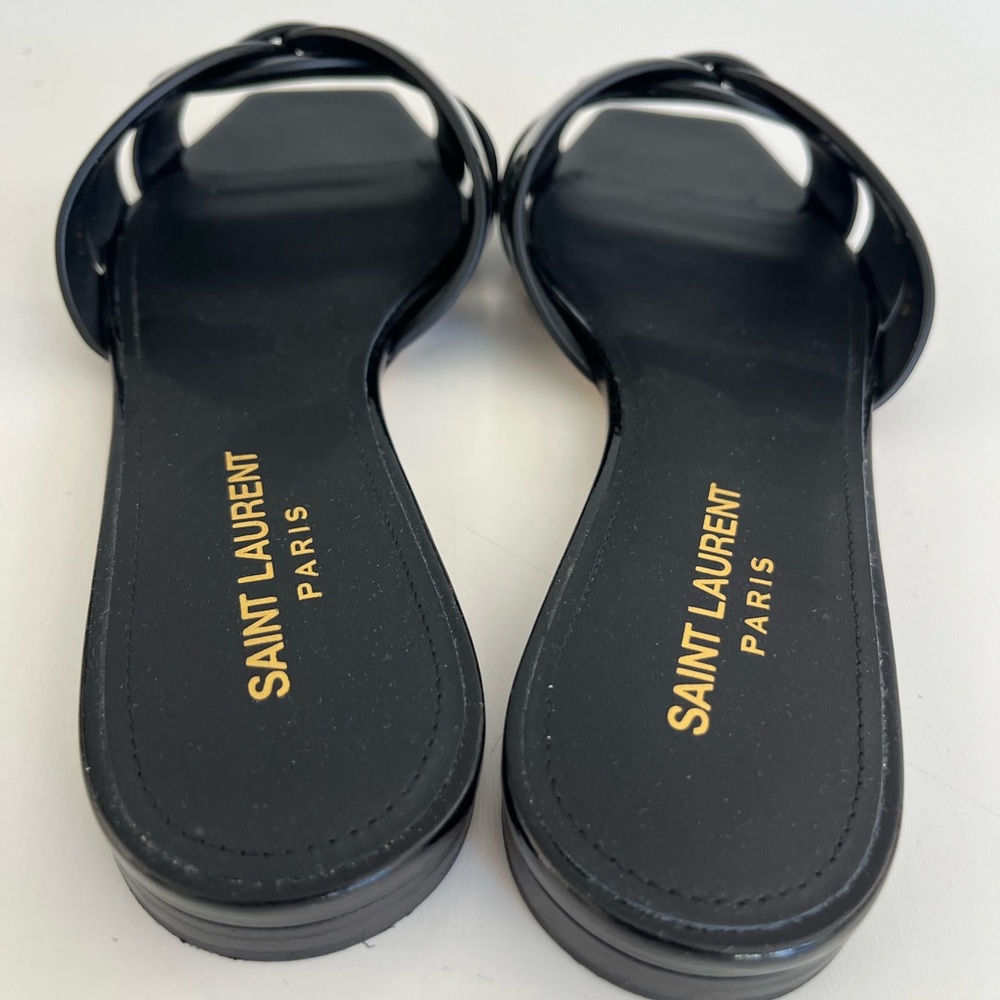 Auth SAINT LAURENT Patent Leather Sandals - Picture 5 of 8